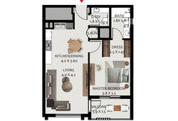 1 bedroom apartment